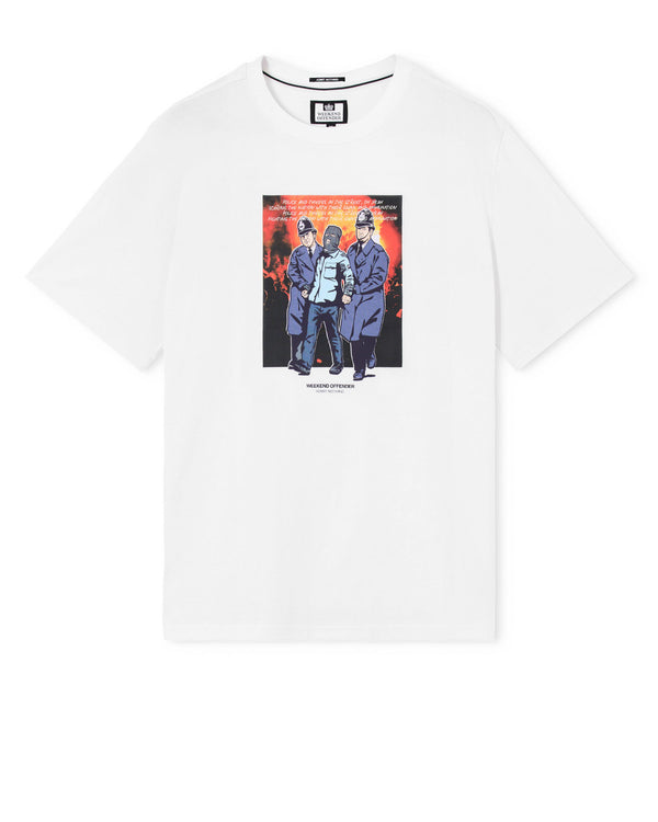 Murvin Grafik-T-Shirt Weiß