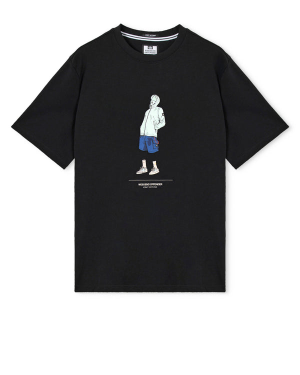 Drarga Graphic T-Shirt Black