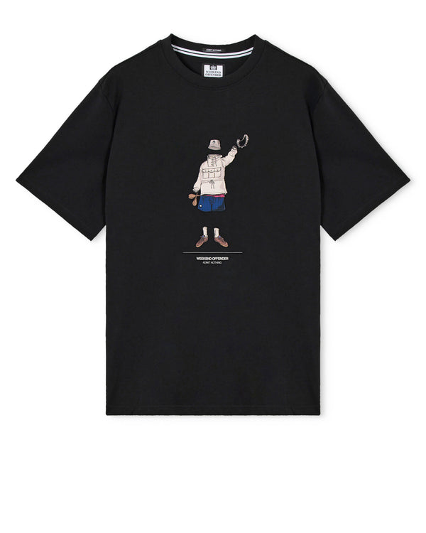 Hassen Graphic T-Shirt Black