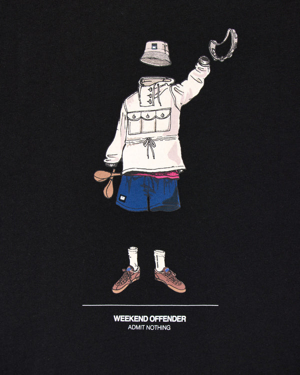 Hassen Graphic T-Shirt Black