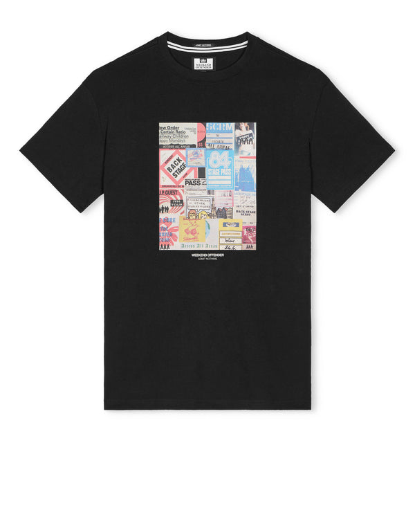 Passes Graphic T-Shirt Black