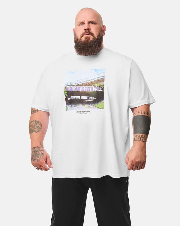 Plus Size - The Drug Graphic T-Shirt White