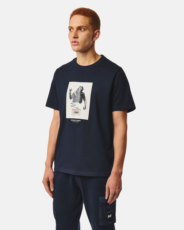 Freaky Graphic T-Shirt Navy