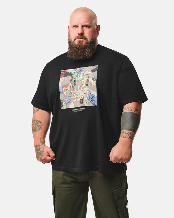 Plus Size - Imbibo Graphic T-Shirt Black