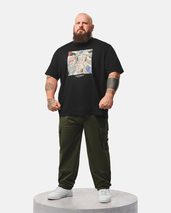 Plus Size - Imbibo Graphic T-Shirt Black