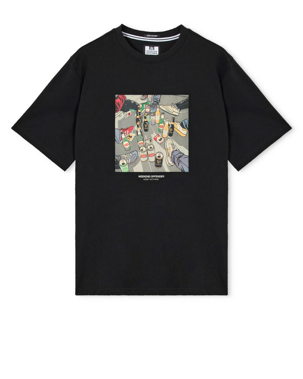 Plus Size - Imbibo Graphic T-Shirt Black
