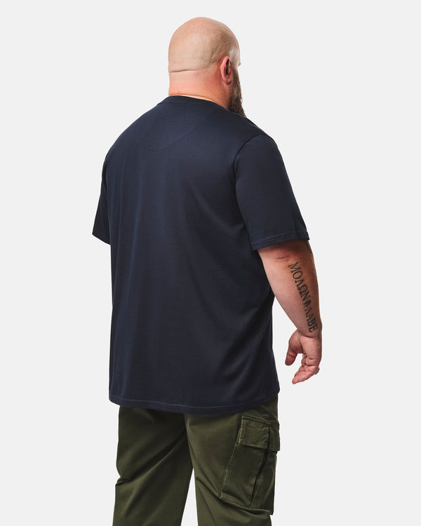 Plus Size - Approbatus Graphic T-Shirt Navy
