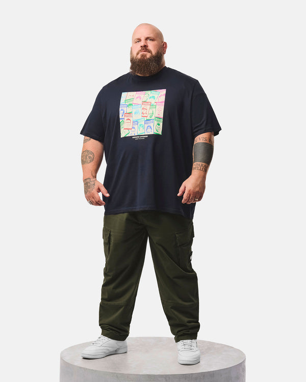 Plus Size - Approbatus Graphic T-Shirt Navy