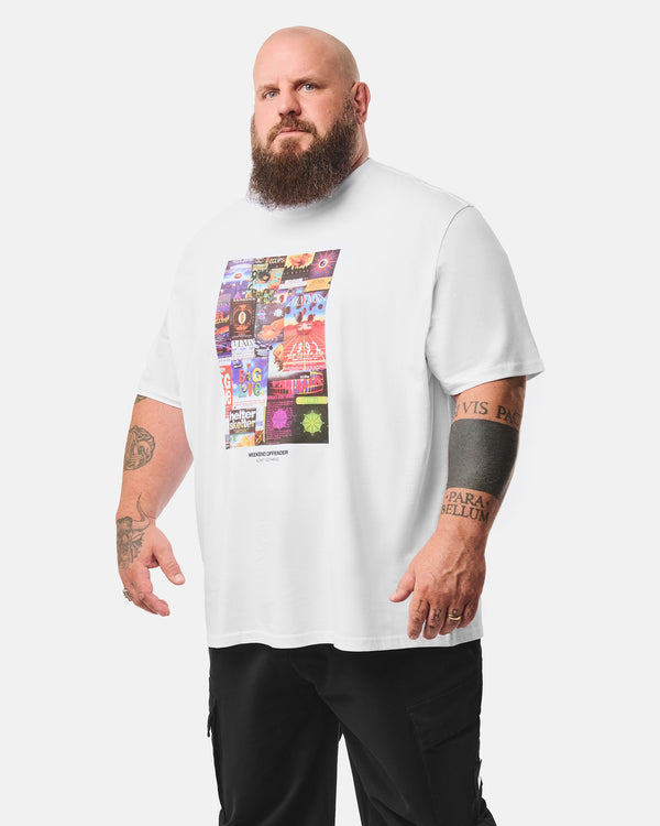Plus Size - Saltatio Graphic T-Shirt White