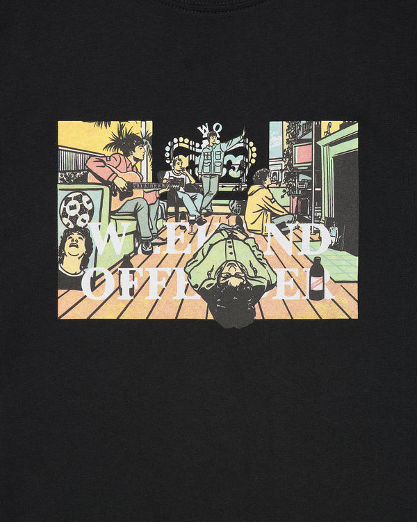 Große Größen - Stratford Avenue Grafik-T-Shirt Schwarz
