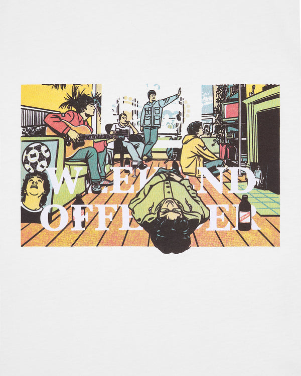 Große Größen - Stratford Avenue Grafik-T-Shirt Weiß
