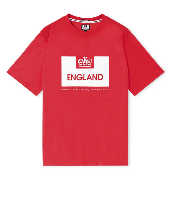 Country Series England T-Shirt Red