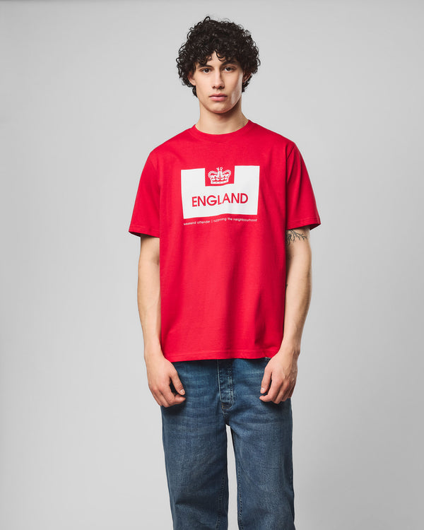 Country Series England T-Shirt Red