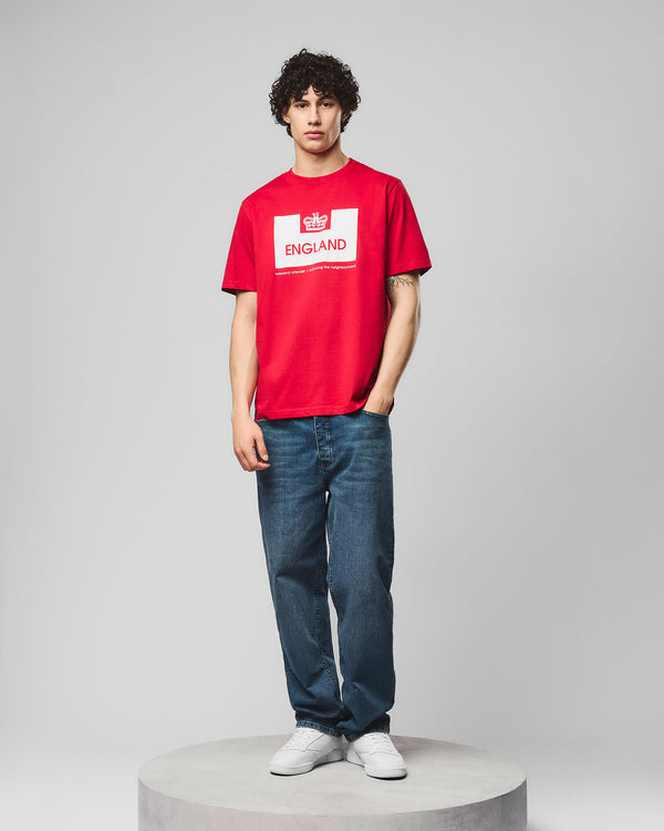 Country Series England T-Shirt Red