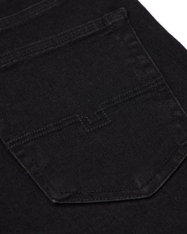Straight Fit Denim Jeans Black