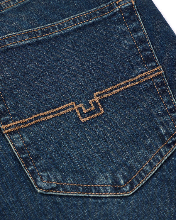 Straight Fit Denim Jeans Dark Vintage