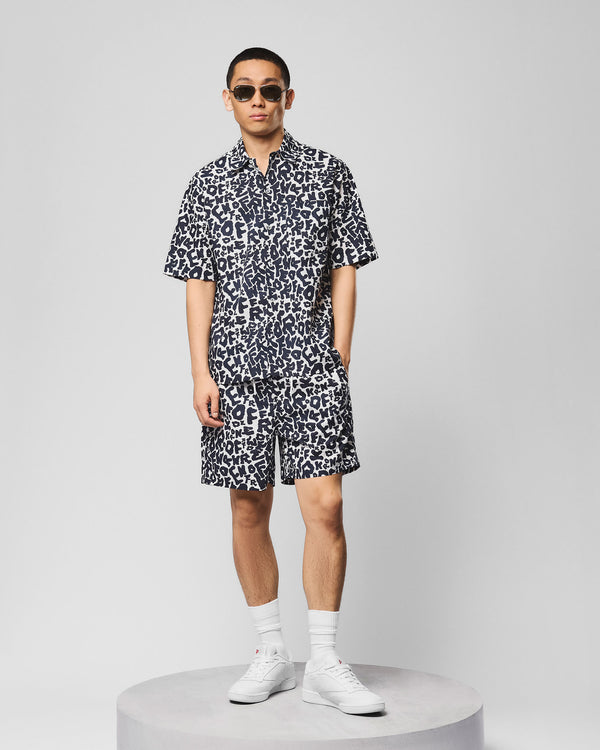 Nador Kurzarmhemd Ghost/Navy