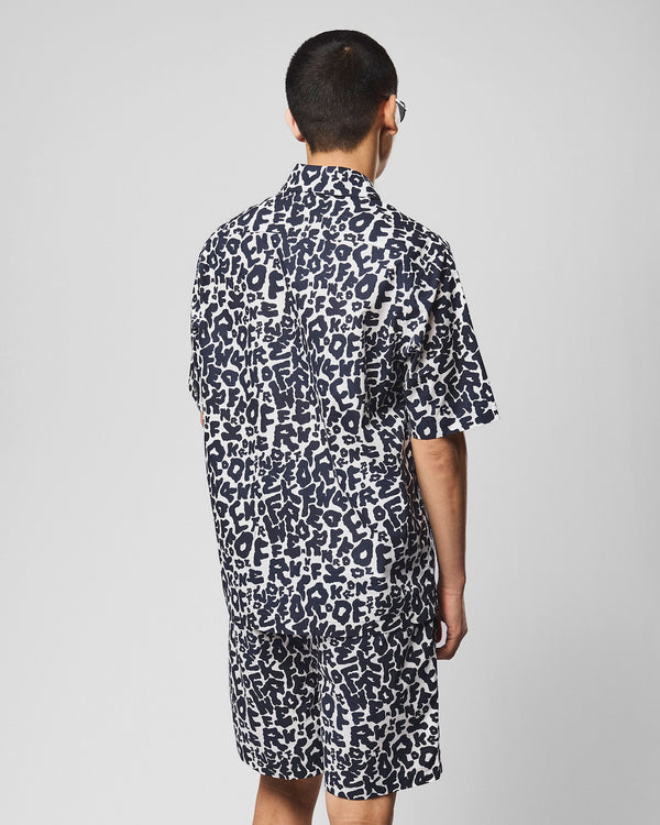 Nador Kurzarmhemd Ghost/Navy