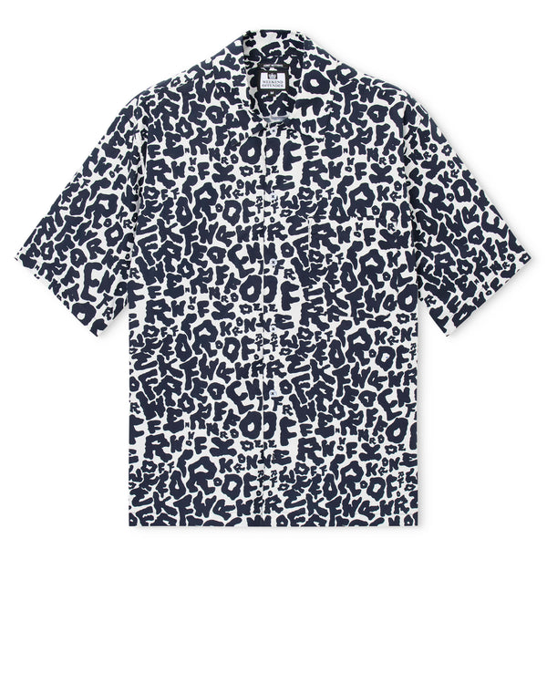 Nador Kurzarmhemd Ghost/Navy
