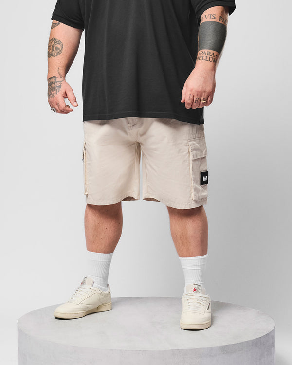Übergröße - Mascia Cargo-Shorts Zement