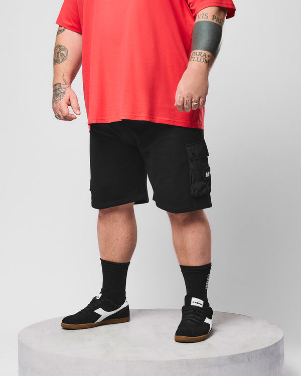 Plus Size - Nor'Easter Jogger Shorts Black