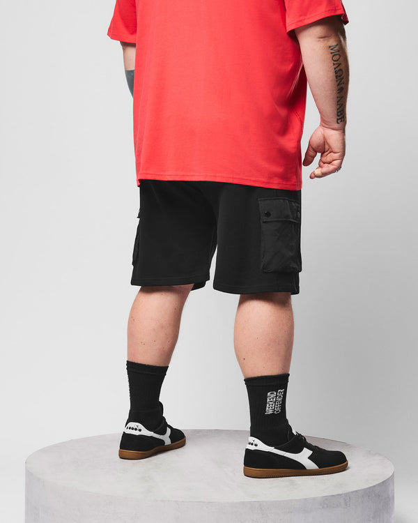 Plus Size - Nor'Easter Jogger Shorts Black