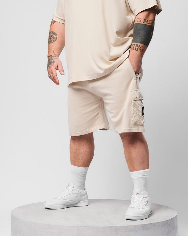 Plus Size - Nor'Easter Jogger Shorts Cement