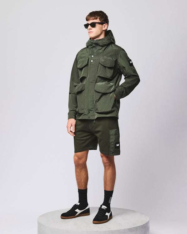 Chiyoda Jogger Short Black Forest Green
