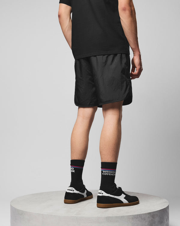 Micro WOAN Shell Shorts Schwarz