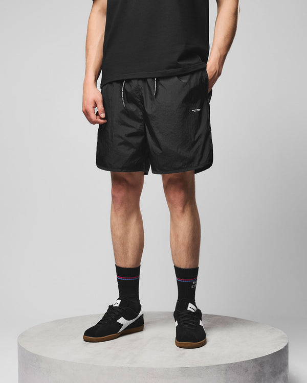 Micro WOAN Shell Shorts Schwarz