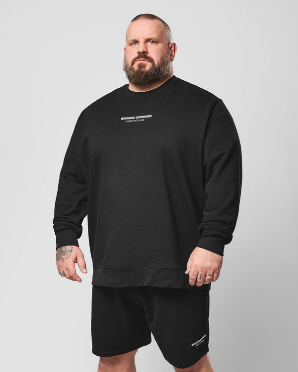 Plus Size - Raval Sweatshirt Black/Amazonite Green