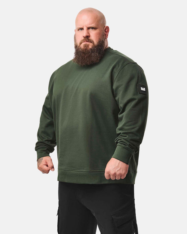 Plus Size - Thunder Sweatshirt Black Forest Green