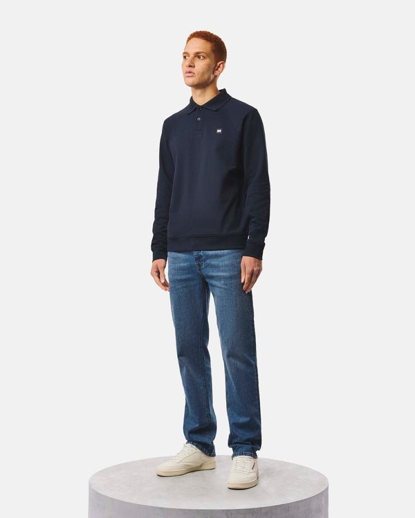Azrou Polo Sweatshirt Navy