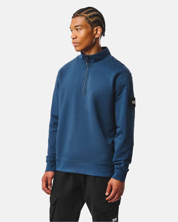 Kraviz Quarter Zip Sweatshirt Lagoon Blue