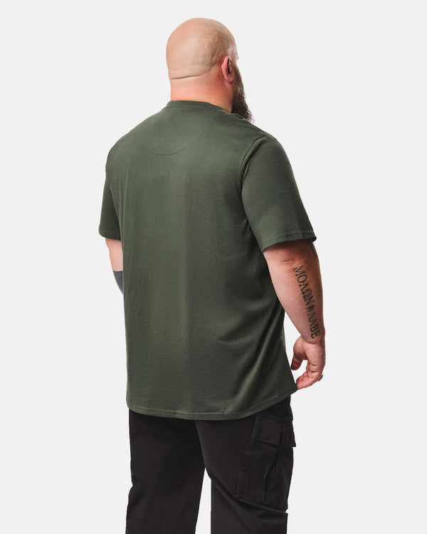 Übergröße – Brooklands T-Shirt Schwarzwaldgrün