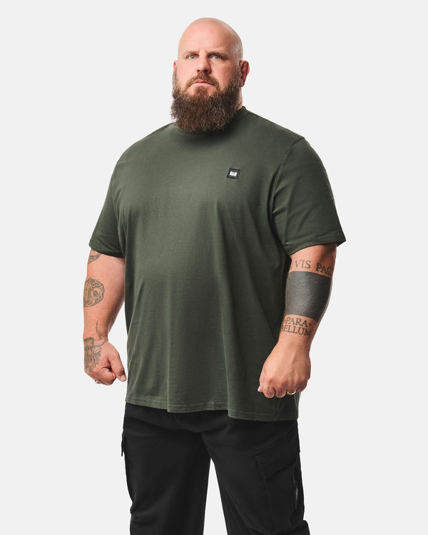 Übergröße – Brooklands T-Shirt Schwarzwaldgrün