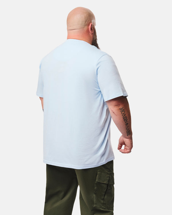 Übergröße – Brooklands T-Shirt Himmelblau