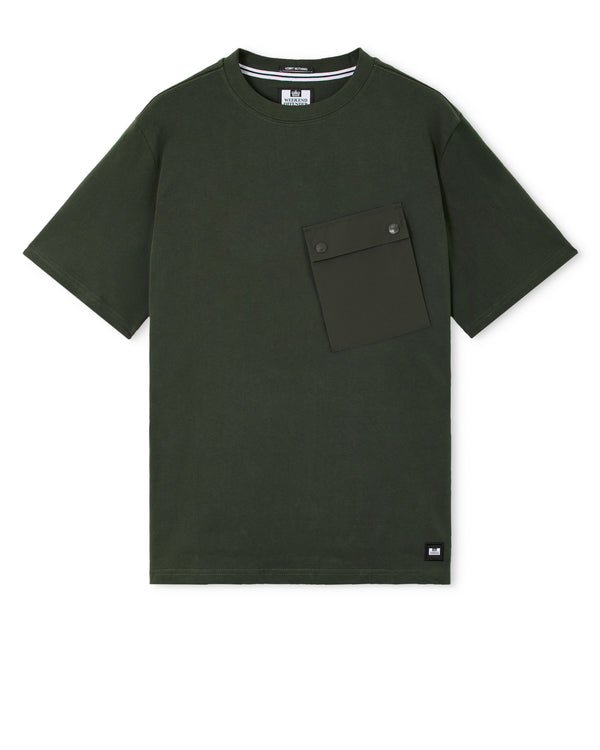 Maglietta Adrar Nero Verde Foresta