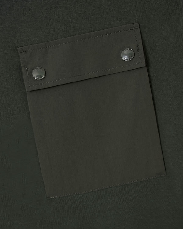 Maglietta Adrar Nero Verde Foresta