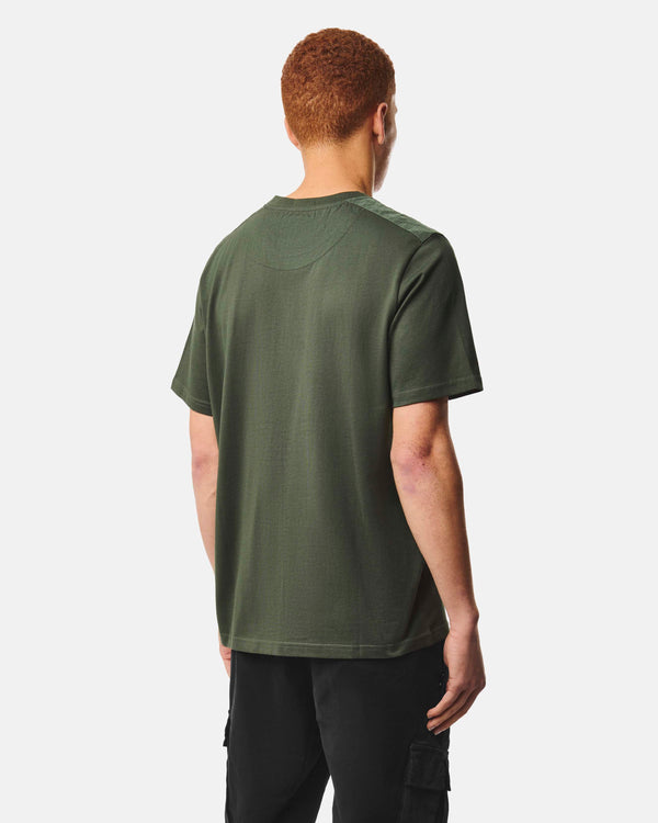 Garcia T-Shirt Black Forest Green