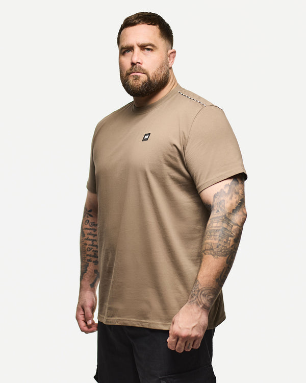 Plus Size - Manuel T-Shirt Tabakbraun