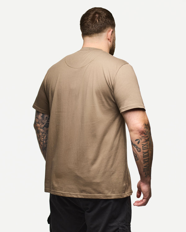 Plus Size - Manuel T-Shirt Tabakbraun