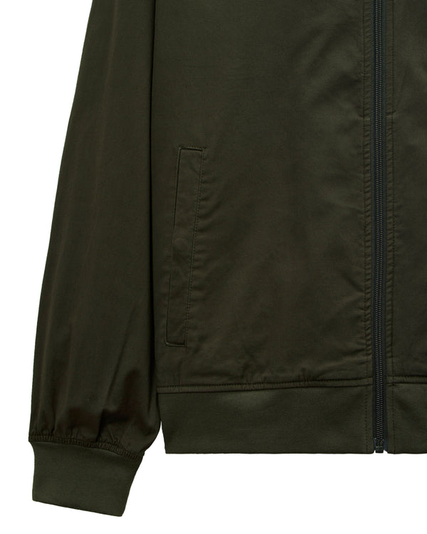 Hemsley Track Top Black Forest Green