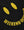 Beach Towel Smile Black/Yellow