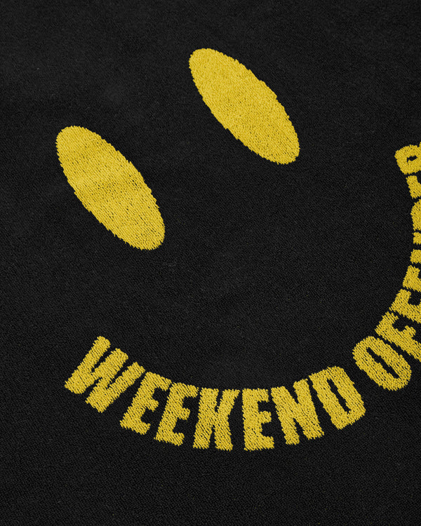 Beach Towel Smile Black/Yellow