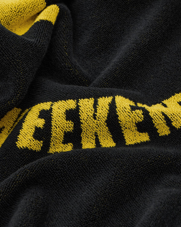 Beach Towel Smile Black/Yellow