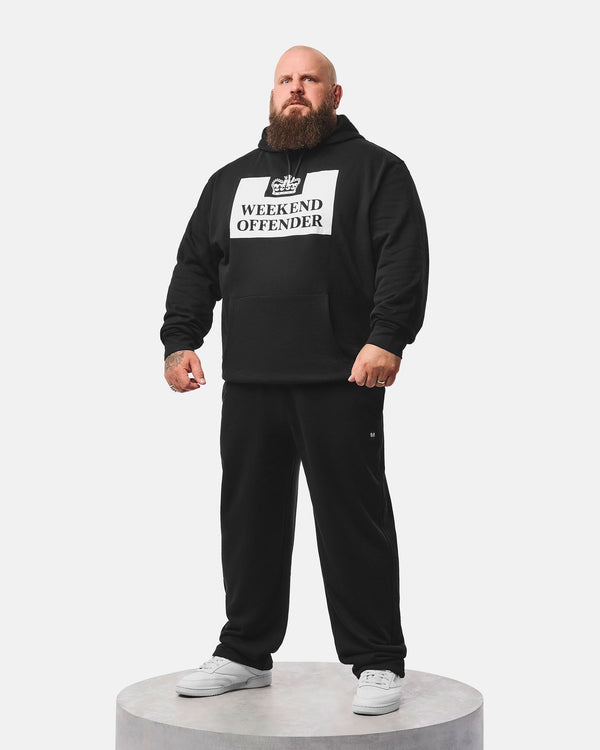 Plus Size - Felpa con cappuccio classica HM Service nera