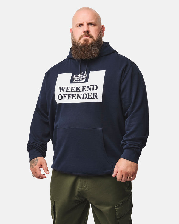 Plus Size - Felpa con cappuccio classica HM Service Navy