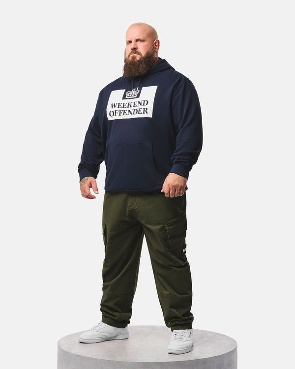 Plus Size - Felpa con cappuccio classica HM Service Navy