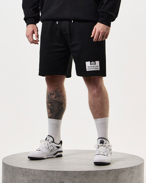 Taglie Forti - Pantaloncini classici sportivi neri